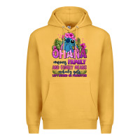 Mustard ohana means family Premium Hoodie - Zillion Design Studio