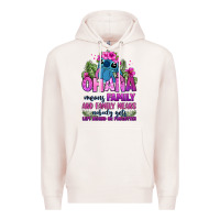 Pale Pink ohana means family Premium Hoodie - Zillion Design Studio