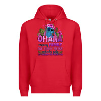 Red ohana means family Premium Hoodie - Zillion Design Studio