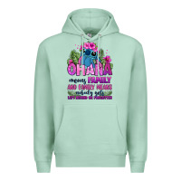 Seafoam ohana means family Premium Hoodie - Zillion Design Studio