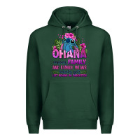 Sports Green ohana means family Premium Hoodie - Zillion Design Studio