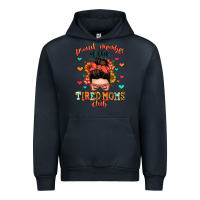 Navy proud member of the tired moms club Urban Hoodie - Zillion Design Studio