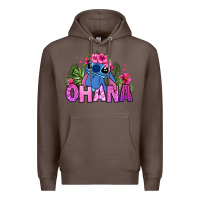 Coffee ohana stitch Premium Hoodie - Zillion Design Studio