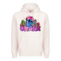 Pale Pink ohana stitch Premium Hoodie - Zillion Design Studio
