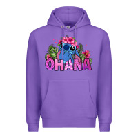Purple ohana stitch Premium Hoodie - Zillion Design Studio