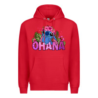 Red ohana stitch Premium Hoodie - Zillion Design Studio