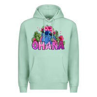 Seafoam ohana stitch Premium Hoodie - Zillion Design Studio