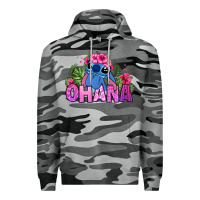 Slate Camo ohana stitch Premium Hoodie - Zillion Design Studio