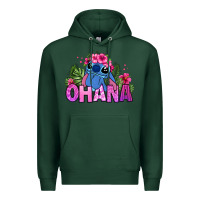 Sports Green ohana stitch Premium Hoodie - Zillion Design Studio