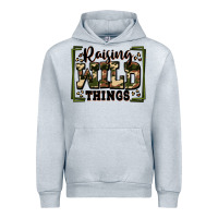Heather Grey raising wild things Urban Hoodie - Zillion Design Studio