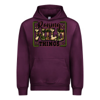 Mauve Wine raising wild things Urban Hoodie - Zillion Design Studio