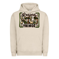 Pigment French Oak raising wild things Urban Hoodie - Zillion Design Studio