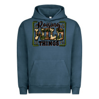 Pigment Midnight Navy raising wild things Urban Hoodie - Zillion Design Studio
