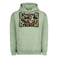 Pigment Oil Green raising wild things Urban Hoodie - Zillion Design Studio