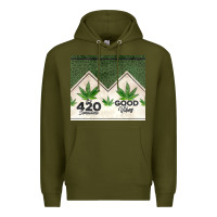 Army Green 420 somewhere good vibes weed tumbler2 Premium Hoodie - CTS Tumbler Store
