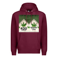 Burgundy 420 somewhere good vibes weed tumbler2 Premium Hoodie - CTS Tumbler Store