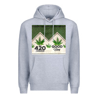 Heather Grey 420 somewhere good vibes weed tumbler2 Premium Hoodie - CTS Tumbler Store