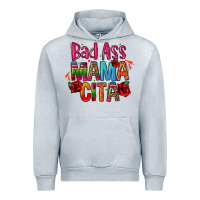 Heather Grey bad ass mama cita Urban Hoodie - CTS Tumbler Store