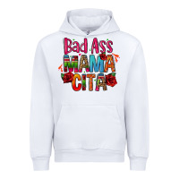 White bad ass mama cita Urban Hoodie - CTS Tumbler Store