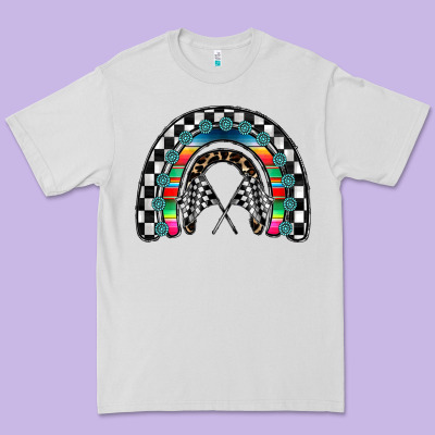 Racing Rainbow Premium Tee Designed By Cowhidedigitalart