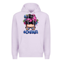 Lilac ohana stitch messy bun Premium Hoodie - Zillion Design Studio