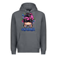Rock ohana stitch messy bun Premium Hoodie - Zillion Design Studio