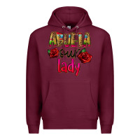 Burgundy abuela our lady Premium Hoodie - CTS Tumbler Store