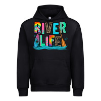 Black river life kayaking Urban Hoodie - Zillion Design Studio