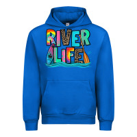 Cobalt river life kayaking Urban Hoodie - Zillion Design Studio