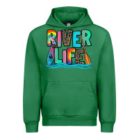 Emerald river life kayaking Urban Hoodie - Zillion Design Studio