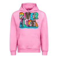 Fuchsia Pink river life kayaking Urban Hoodie - Zillion Design Studio