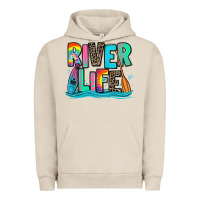 Pigment French Oak river life kayaking Urban Hoodie - Zillion Design Studio