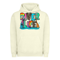 Pigment Pistachio river life kayaking Urban Hoodie - Zillion Design Studio