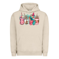 Pigment French Oak rock hand coffee cups Urban Hoodie - Zillion Design Studio