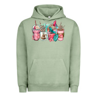 Pigment Oil Green rock hand coffee cups Urban Hoodie - Zillion Design Studio