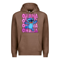 Chestnut ohana stitch Premium Hoodie - Zillion Design Studio