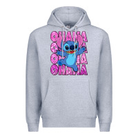 Heather Grey ohana stitch Premium Hoodie - Zillion Design Studio