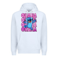 White ohana stitch Premium Hoodie - Zillion Design Studio