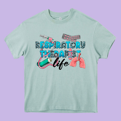 Western Respiratory Therapist Life Heavy Core Tee Designed By Lillyallendesigns