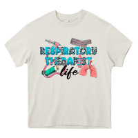 Cream Western Respiratory Therapist Life Heavy Core Tee - LillyAllenDesigns