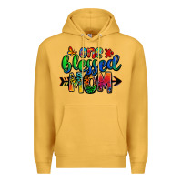 Mustard one blessed mom autism Premium Hoodie - Zillion Design Studio