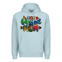 Blue Mist one blessed mom autism Premium Hoodie - Zillion Design Studio
