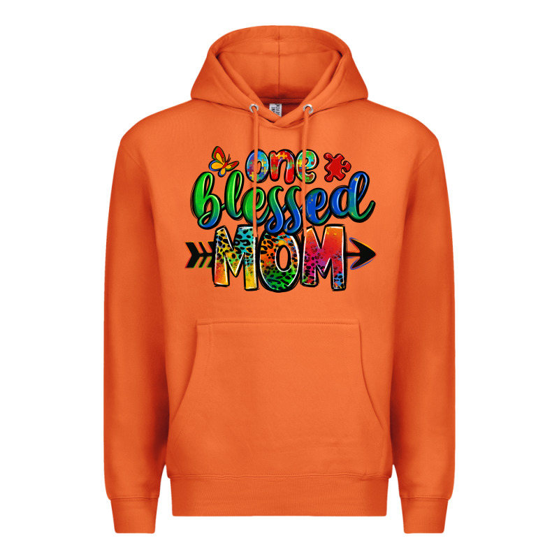 One Blessed Mom Autism Premium Hoodie by Zillion Design Studio | Teevron