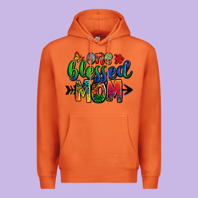 One Blessed Mom Autism Premium Hoodie Designed By Zillion Design Studio