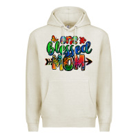 Oatmeal Heather one blessed mom autism Premium Hoodie - Zillion Design Studio