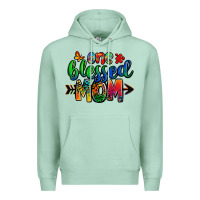 Seafoam one blessed mom autism Premium Hoodie - Zillion Design Studio