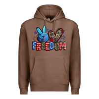 Chestnut peace love freedom Premium Hoodie - Zillion Design Studio