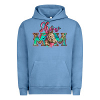 Pigment Pebble Blue show mom horse Urban Hoodie - Zillion Design Studio