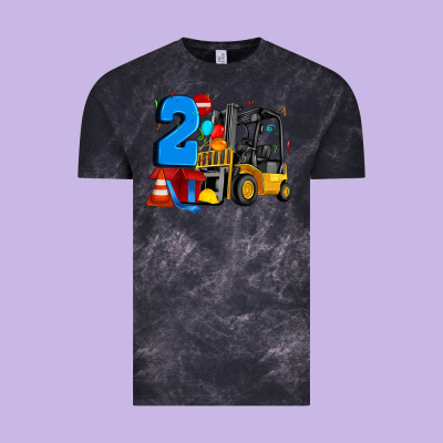 Forklift Birthday Two Vintage Tee Designed By Artiststas