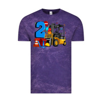 Cloud Purple forklift birthday two Vintage Tee - Artiststas